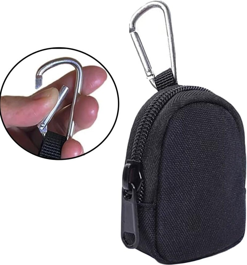 Imeisuit Tactical Coin Purse - Military Pocket Keychain Pouch as Mini Tool Organizer Coin Car Key Waist Case Earphone Pack Backpack Accessory Pouch (Black-1pc) - Image 5